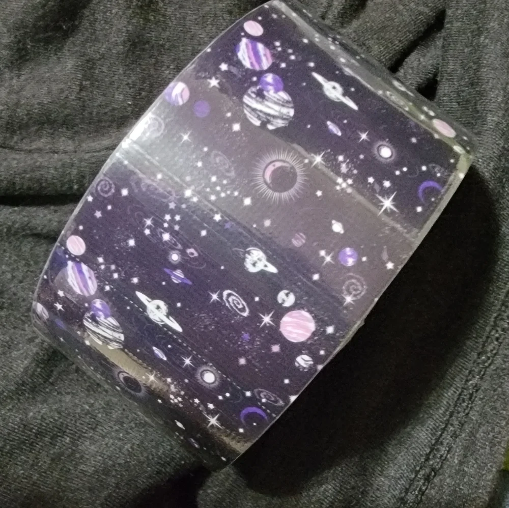 Simply Genius Craft Duct Tape Roll Print Universe Wide 10 Yards Earth Globe Star